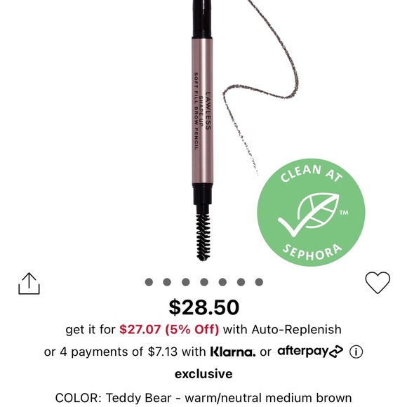 Lawless Shape Up soft fill brow pencil - Picture 5 of 5